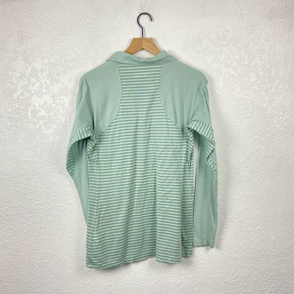 Sierra nevada stripe quarter zip pullover sweatshirt large - Picture 2 of 6